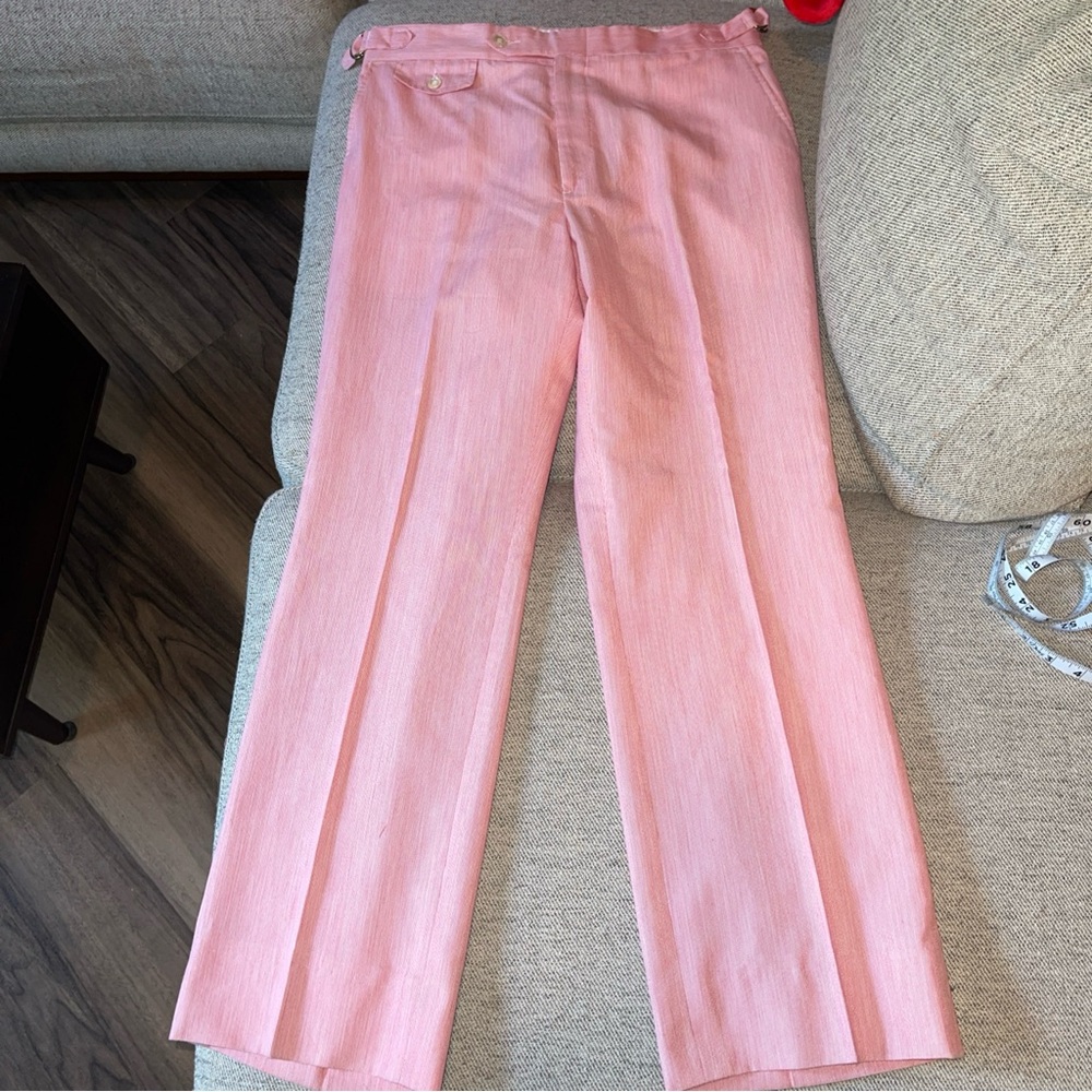 Vintage Canyon Slacks Waist 34 Red Dress Pants